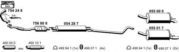 ERNST 050675 Система випуску ОГ