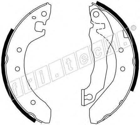 FRI.TECH. 1007015 Комплект гальмівних колодок