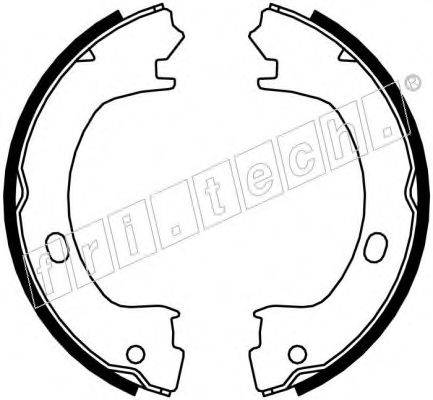 FRI.TECH. 1023006 Комплект гальмівних колодок, стоянкова гальмівна система