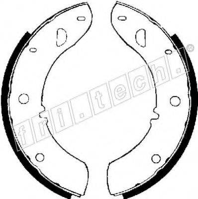 FRI.TECH. 1040107 Комплект гальмівних колодок