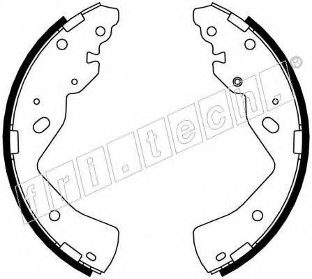 FRI.TECH. 1040157 Комплект гальмівних колодок