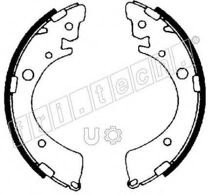 FRI.TECH. 1044013 Комплект гальмівних колодок