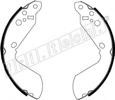 FRI.TECH. 1111240 Комплект гальмівних колодок