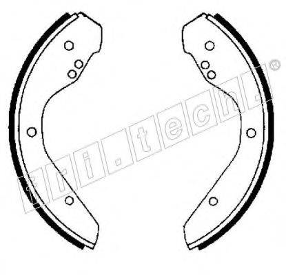 FRI.TECH. 1124251 Комплект гальмівних колодок