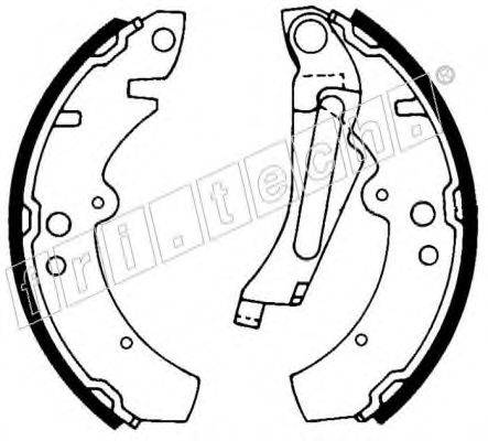 FRI.TECH. 1124268 Комплект гальмівних колодок