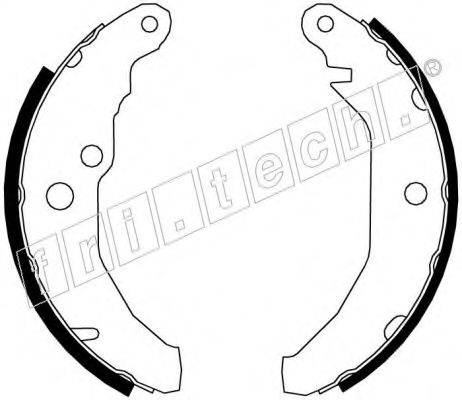 FRI.TECH. 17121 Комплект гальмівних колодок
