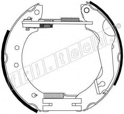 FRI.TECH. 16103 Комплект гальмівних колодок