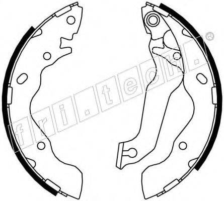 FRI.TECH. 17346 Комплект гальмівних колодок
