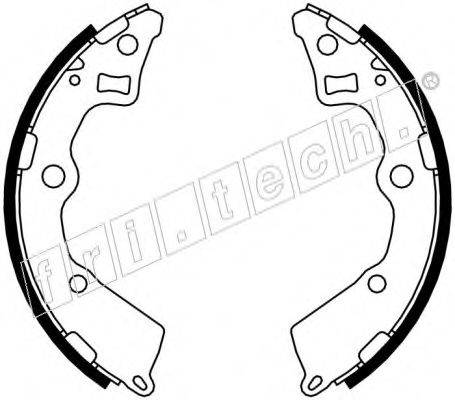 FRI.TECH. 1049164 Комплект гальмівних колодок