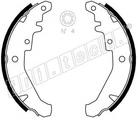 FRI.TECH. 17438 Комплект гальмівних колодок