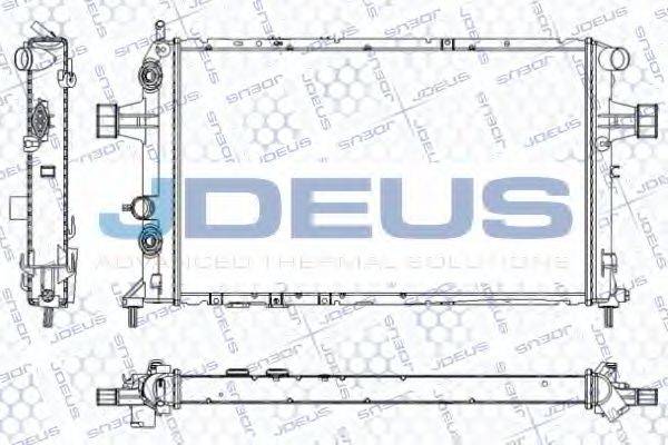 JDEUS RA0200810 Радіатор, охолодження двигуна