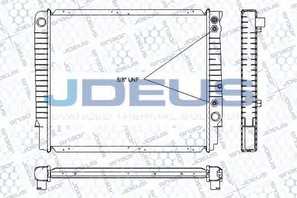 JDEUS RA0310460 Радіатор, охолодження двигуна