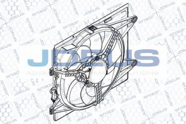 JDEUS EV899410 Вентилятор, охолодження двигуна