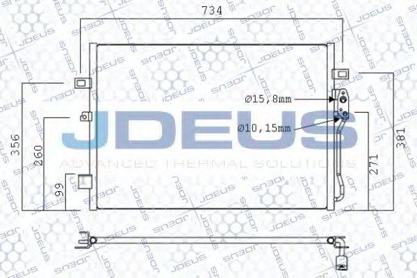 JDEUS 711M68 Конденсатор, кондиціонер