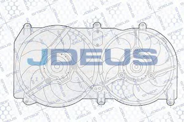 JDEUS EV02284 Вентилятор, охолодження двигуна