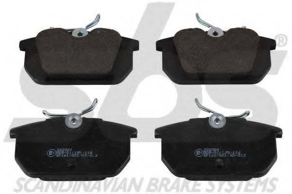 SBS 1501222324 Комплект гальмівних колодок, дискове гальмо