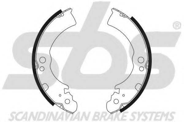 SBS 18492722396 Комплект гальмівних колодок