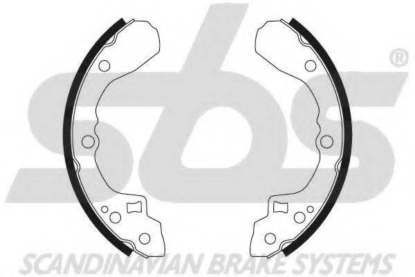 SBS 18492732406 Комплект гальмівних колодок
