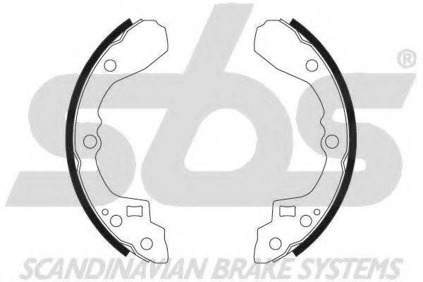 SBS 18492735590 Комплект гальмівних колодок
