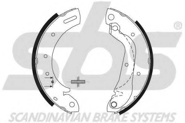 SBS 18492722597 Комплект гальмівних колодок