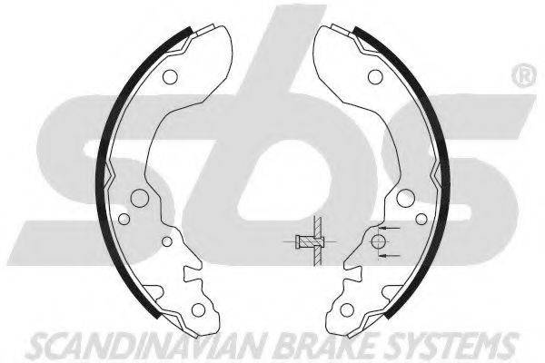 SBS 18492752609 Комплект гальмівних колодок
