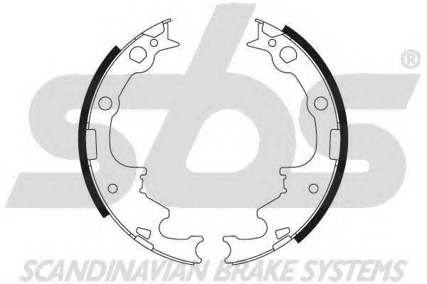 SBS 18492793630 Комплект гальмівних колодок