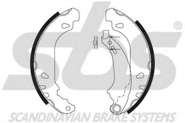 SBS 18492737636 Комплект гальмівних колодок