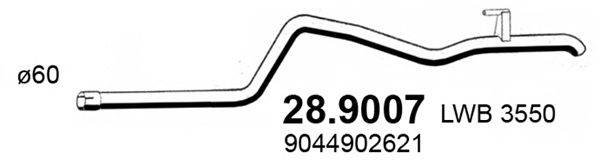 ASSO 289007 Труба вихлопного газу