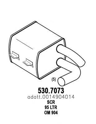 ASSO 5307073 Саджовий/частковий фільтр, система вихлопу ОГ