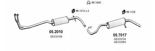 ASSO ART0155 Система випуску ОГ