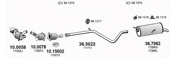 ASSO ART2787 Система випуску ОГ