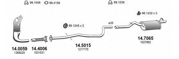 ASSO ART3352 Система випуску ОГ