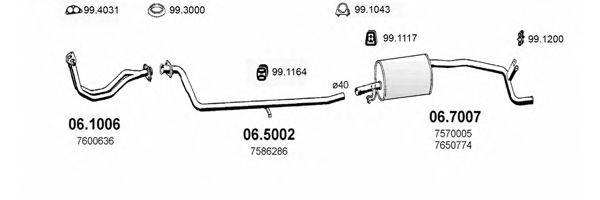 ASSO ART1321 Система випуску ОГ