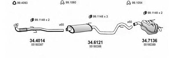 ASSO ART3567 Система випуску ОГ