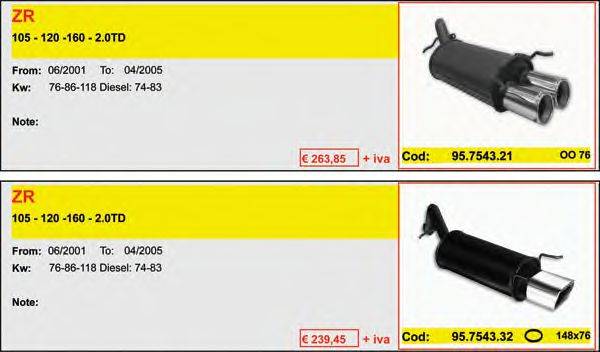 ASSO ARTSPORT0070 Глушник для спортивного автомобіля