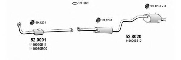 ASSO ART3702 Система випуску ОГ