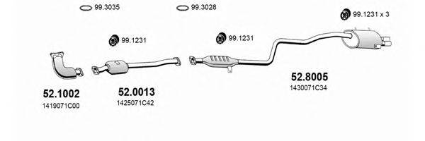 ASSO ART2396 Система випуску ОГ