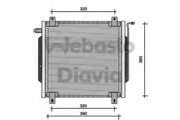 WEBASTO 82D0225088B Конденсатор, кондиціонер