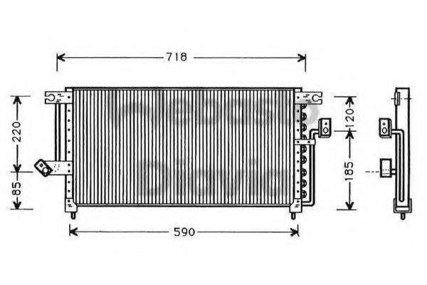 WEBASTO 82D0225336A Конденсатор, кондиціонер