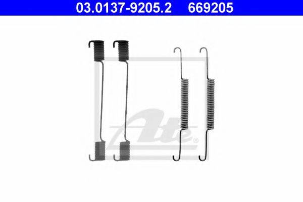 ATE 03013792052 Комплектуючі, гальмівна колодка