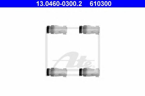 ATE 13046003002 Комплектуючі, колодки дискового гальма