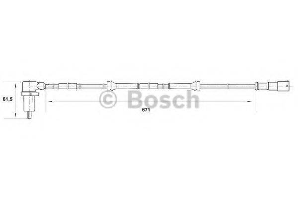 BOSCH 0265006401 Датчик, частота обертання колеса