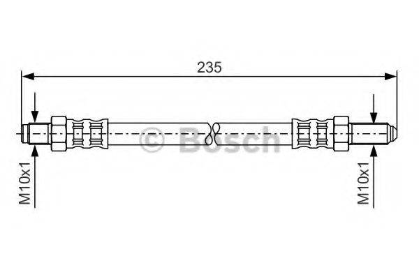 BOSCH 1987476185 Гальмівний шланг
