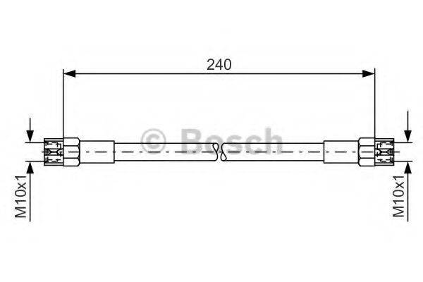 BOSCH 1987476224 Гальмівний шланг