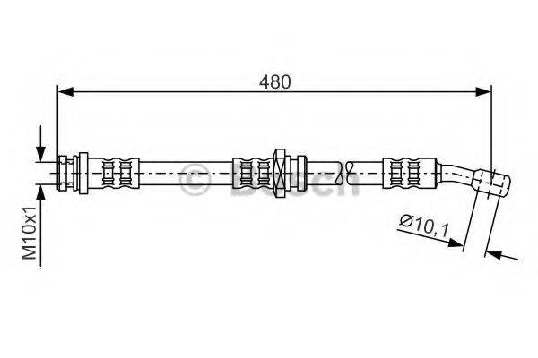 BOSCH 1987476787 Гальмівний шланг