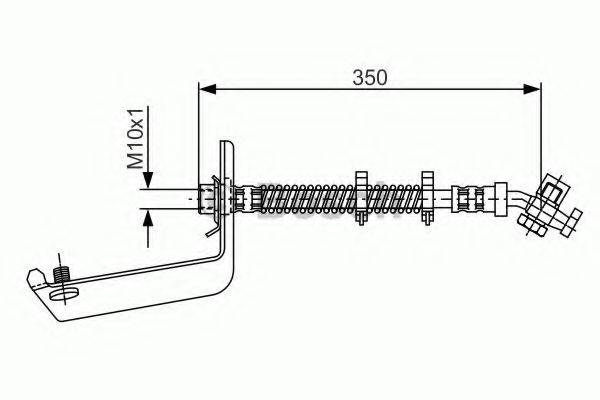 BOSCH 1987476977 Гальмівний шланг