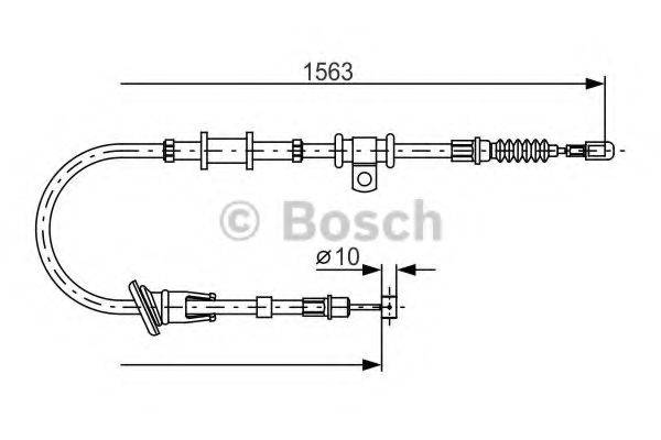 BOSCH 1987482064 Трос, стоянкова гальмівна система