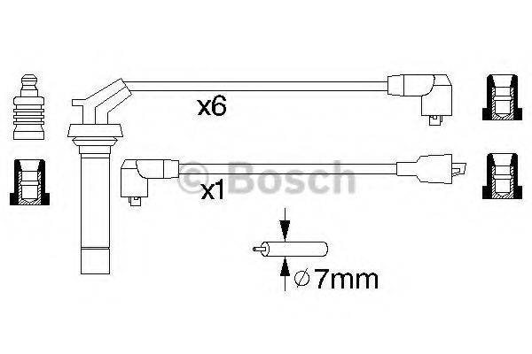 BOSCH 0986356891 Комплект дротів запалювання