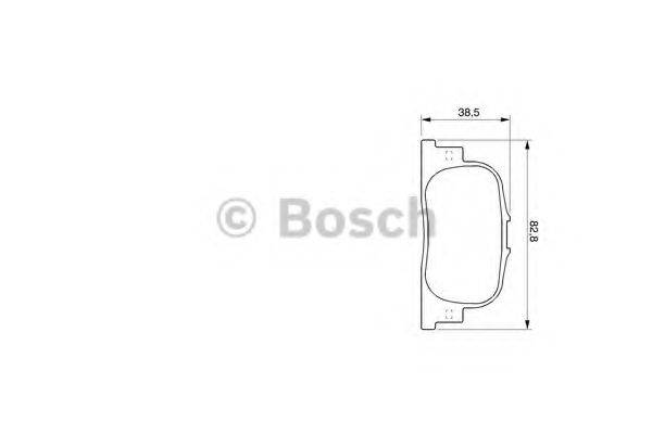 BOSCH 0986424730 Комплект гальмівних колодок, дискове гальмо