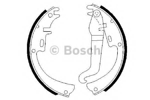 BOSCH 0986487072 Комплект гальмівних колодок